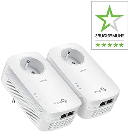 TP-LINK AV2000 - Adaptadores de Red Powerline (FR Plug, 2000 Mbit/s Ethernet, 2 Piezas) Color Blanco