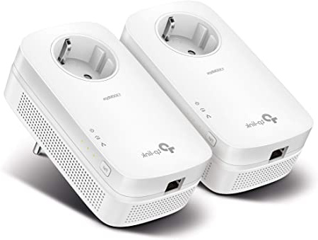 TP-Link TL-PA8010P KIT de Inicio Powerline Passthrough Gigabit AV1300, 1300Mbps, Blanco