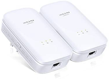 TP-Link TL-PA8010 KIT - 2 Adaptadores de Comunicación por Línea Eléctrica (AV 1300 Gigabit, PLC, Extensor, Repetidores de Red, Amplificador, 2 Puerto, Smart TV, PS4, Nintendo Switch)