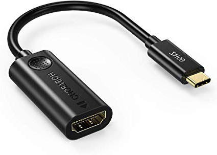 USB C a HDMI Adaptador, CHOETECH Adaptador USB Tipo C a HDMI(Thunderbolt 3)4k@60Hz para iPad Pro/Macbook Air 2018, 2018 MacBook Pro,Samsung S10/S9/Note 8/S9+, Huawei P30/ P20/Mate 20/Mate 20 Pro y Más