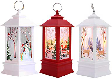 3PC Adornos Navidad Originales Rusticos