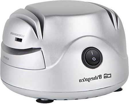 Orbegozo CU 7000 Afilador de Cuchillos Eléctrico, Interruptor de Conexión, Afilado de 2 Etapas, Afila Tijeras, Recoge Cables Automático