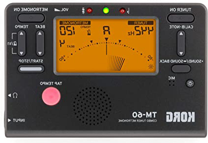 Korg TM60Bk Metrónomo Afinador, Color