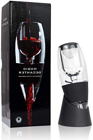 Todeco - Decantador de Vino Aireador, Decantador de Vino Tinto - Caja: Caja de regalo - Material: Silicona - Clásico