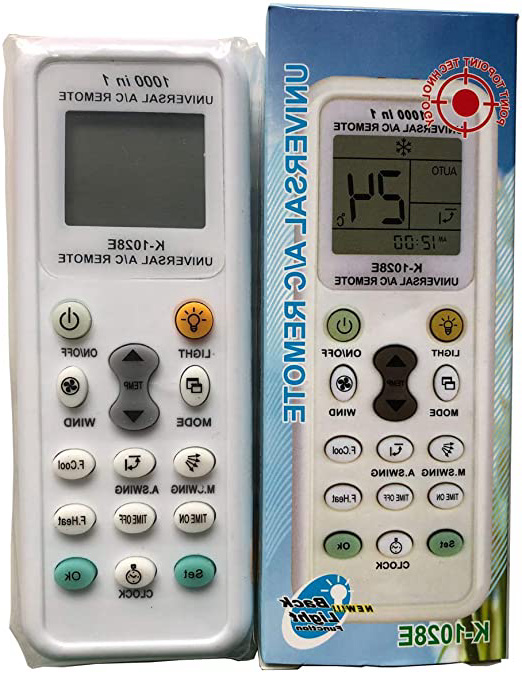 EAESE Mando Universal para Aire Acondicionado para Mitsubishi Toshiba HITACHI FUJITSU PANASONIC LG Sharp Samsung SANYO - 1000 en 1 Universal A/C Remoto