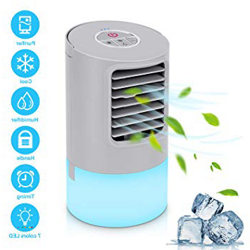 







Aire Acondicionado Portátil Refrigeracion Mini Enfriador De Aire Silencioso Climatizador Evaporativo Ventilador Purificador Humidificador 7 Leds,3 Velocidades 2/4h Temporizador Para Coche Casa Oficina






