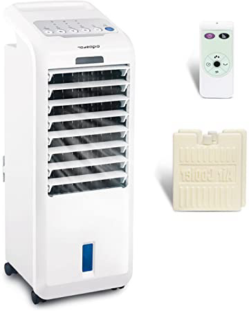 







Aigostar Koud 33JTL - Climatizador evaporativo con mando a distancia, 55W, oscilante, 3 modos y 3 velocidades, temporizador 7 h, humidificador de aire, 2 cajas hielo, depósito 5 l. Diseño exclusivo






