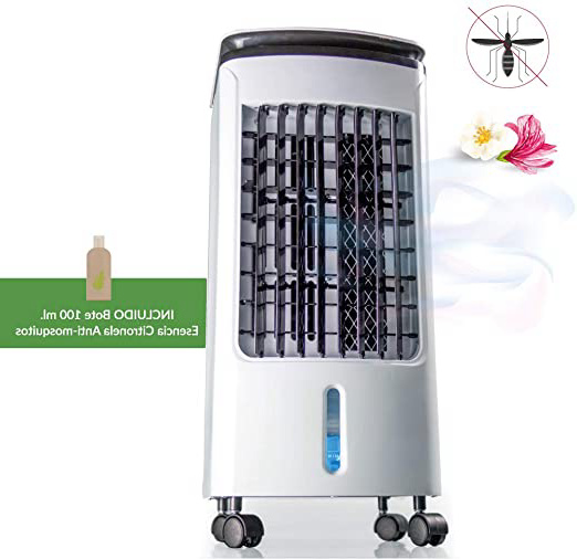 Newteck - Climatizador Portátil Frío Fresh Essence, Ventilador de Torre con Aromatización del Aire, 3 Velocidades, Función Frío, Oscilación 120º, Bajo Consumo (80W). Climatizador Evaporativo sin Tubo