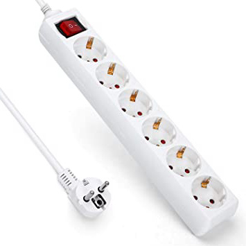 Aigostar Regleta alargador de 6