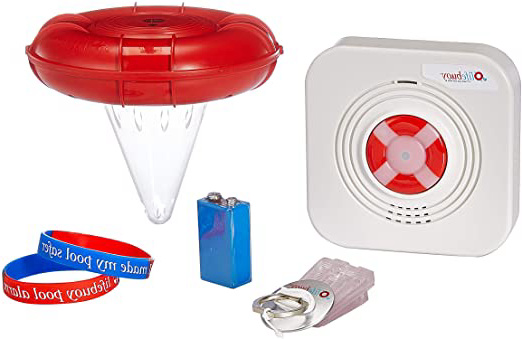 Lifebuoy Sistema de Alarma para Piscina Inteligente controlada por App - Potente Sirena - No Requiere instalación