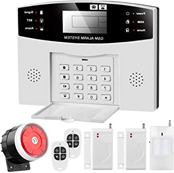 Sistema de Alarma gsm para Casa, Inalámbrico, Antirrobo, Servicio + Garantía, Multi-Accesorios y Pilas Incluidas, Voz y LCD Pantalla en Castellano, Expandible 99 Sensores para Oficina en el Hogar