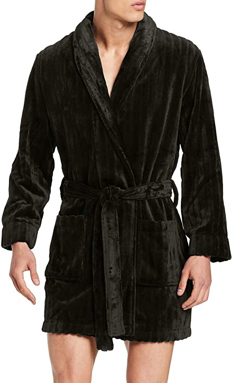 HOM Mellow Fleece Robe Bata de baño para Hombre