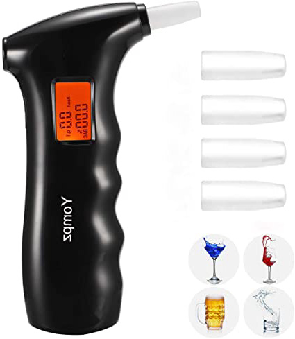 







Yompz Alcoholimetro Digital Homologado, Profesional Alcoholímetro Portátil Alcoholímetro Respiratorio Digital Portátil con Pantalla LCD Incluye 5 Boquillas, Semi-Conductor de la Tecnología de Sensor






