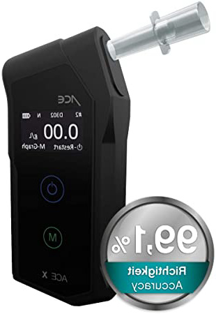 







ACE X Alcoholímetro de Mayor Precisión 99,1% - Etilómetro Digital - Test de Alcoholemia Reutilizable - Portatil y Fiable






