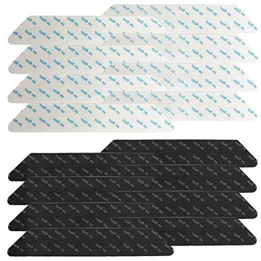 FineGood - Juego de 16 pinzas antideslizantes para alfombras, lavables, reutilizables, antideslizantes, para suelos de madera dura