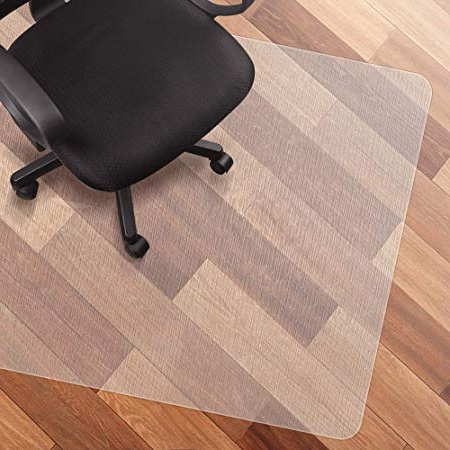 Elegear Alfombrilla de Silla EVA 90 * 120cm Estera de la Silla,Protector Suelo Anti-Sucio Alta Resistencia al Impacto Antideslizante Estera para Silla de Oficina Hogar(Transparente, EVA)