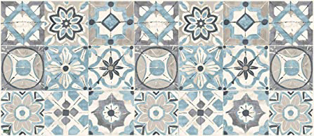 Vilber Gran Chef Kollar Alfombra, Vinilo, AZUL, 50x120x0.2 cm