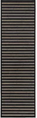 Alfombra pasillera Moderna Negra de bambú para Pasillo de 60 x 200 cm Factory - LOLAhome
