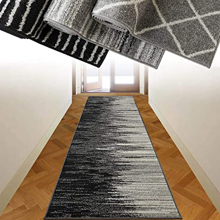 casa pura Alfombra Pasillo a Medida - Alfombra Pasillera Moderna | Alfombra por Metros para Pasillo, Habitación, Cocina | LOTTO | 3 Diseños | Mystic, 80x400 cm