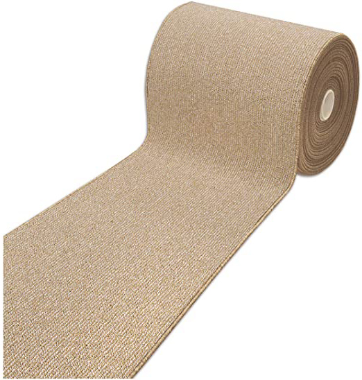 Alfombra de cocina a medida al metro, 57 cm de altura, antideslizante, multiusos, para baño, pasillo, modelo Alexa Dis.B beige, por metro