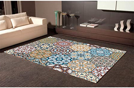 Oedim Alfombra Hexagonos Multicolor PVC