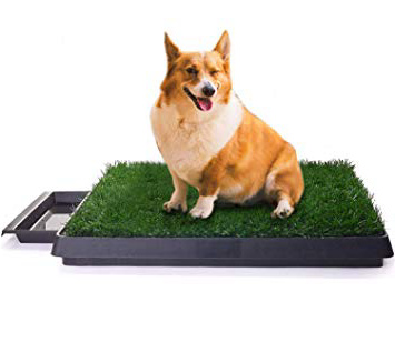 Sailnovo Inodoro para Mascotas Perro Césped Interior Orinal Perro Almohadilla de Entrenamiento de Hierba para Animal Doméstico(63 x 50 x 7 cm)