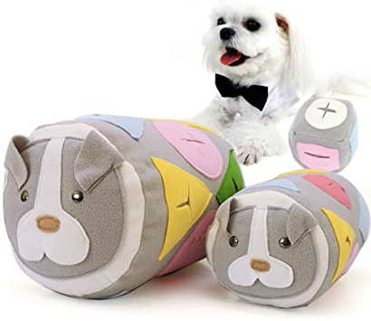 Lazzykit Alfombra de Entrenamiento para Perro Gatos Fugas de Nouriture para Animales Pequeña Lavable en Polar
