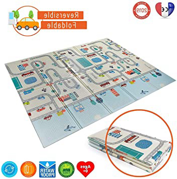 Babify Alfombra de Juegos Reversible XL/Colchoneta Infantil Plegable
