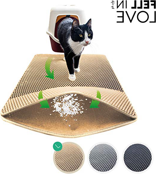 riijk Estera de Arena para Gatos - Alfombra Gatos arenero - Fell in Love