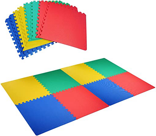 HOMCOM Alfombra Puzle Niños 8