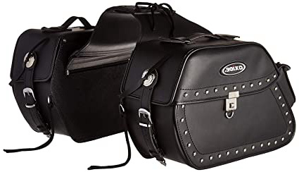 Oxide - Alforjas Motocicleta 40L de Primera Se Pueden Cerrar Cuero tek Crucero Bolsas Viaje