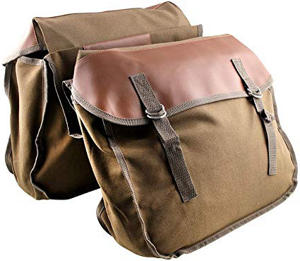 KKmoon Alforjas para Moto, Bolsa Alforja para Sillín Apto para Motorcicleta