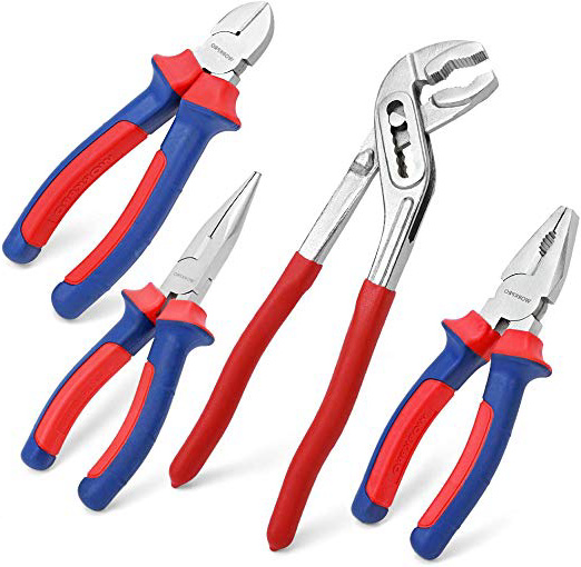 







WORKPRO Juego de Alicates 4 Piezas Acero al Carbono Alicates Universal Alicates de Corte Diagonal Alicates Alicates de Punta de Aguja Alicates Extensible







