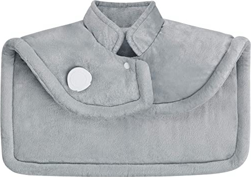 Medisana HP 622 almohadilla de calor para el hombro y el cuello, poncho de calor con 6 ajustes de temperatura, protección contra el sobrecalentamiento, desconexión automática, lavable - Gris