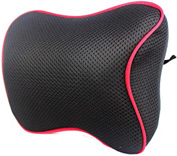Cojín Almohada Cervical para Coche, Cojines para Conductores, Cojin Asiento Coche con Espuma Efecto Memoria, Ergonómica y Funda de Malla 3D (912791)