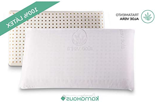 Dreaming Kamahaus Almohada núcleo Látex 75cm | Núcleo 100% LÁTEX | Microperforado | Descanso Natural | Funda Stretch Aloe Vera | Gran Confort |