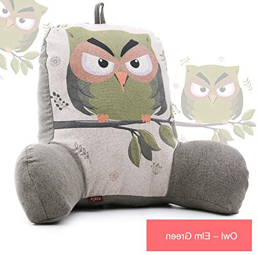 Crazy lin Almohada de Lectura terapéutica Cojín de Soporte Lumbar Funda Lavable Soporte de Brazo Resistente Ideal como Respaldo para Libros o Juegos