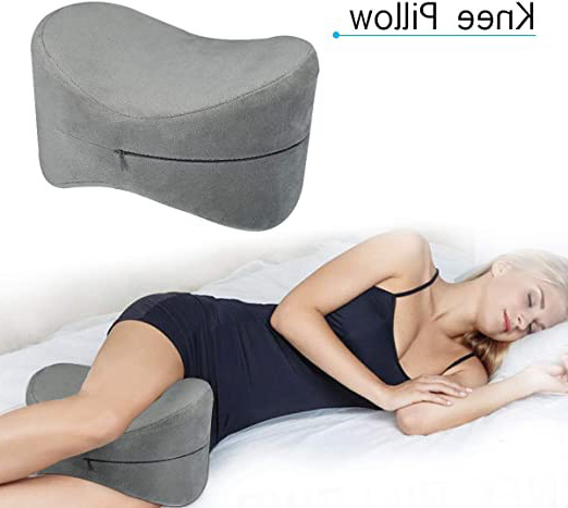 ESSORT Cojín para Rodilla, Almohada Rodillas, cojín para Las piernas de Espuma, 25×18×17cm Almohadas para Piernas para Dolor en la Pierna, Embarazo y Dolor en Las articulaciones