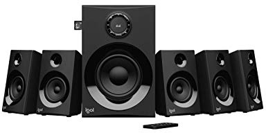 Logitech Z607 5.1 Sistema de Altavoces Buetooth con Sonido Surround 5.1, 160W de Pico, Graves Potentes, Entradas de 3,5 mm/RCA, USB, Tarjeta SD, Mando, PC/TV/Smartphone/Tablet/Reproductor de Música