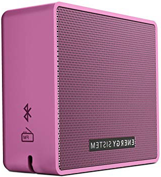 Energy Sistem Box 1+ Altavoz inalámbrico portátil con Bluetooth (5 W, microSD MP3, FM Radio, Audio-In) - Grape
