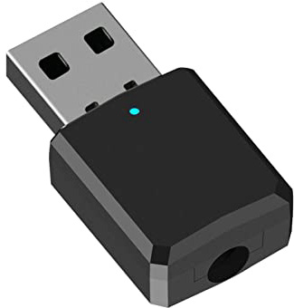 USB Bluetooth 5.0 Dongle Adaptador 2 en 1 Transmisor Receptor de Audio de Música Inalámbrico para PC de Coche Ordenador TV Altavoz Auriculares
