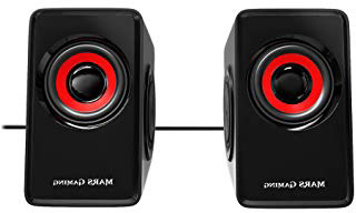 Mars Gaming MS1, altavoces 10W, subwoofer, Jack 3.5mm, Pc/Mac/smartphone/tablet