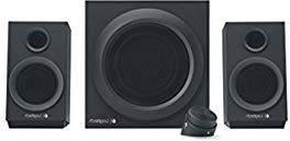 Logitech Z333 2.1 Sistema de Altavoces con Subwoofer, Sonido Impactante, 80 Vatios de Pico, Graves Potentes, Entradas de 3,5 mm/RCA,PC/PS4/Xbox/TV/Móvil/Tablet/Reproductor de Música , Negro