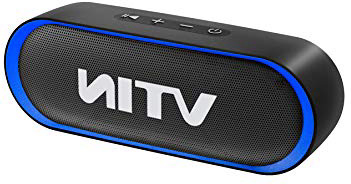 VTIN R4 Altavoz Bluetooth Portatil, 12W Altavoz Portatil Bluetooth, 24H de Reproducción, Altavoz Exterior con Micrófono, AUX/TF, para Móvil, Tabletas, MP3, Fiestas, Viajes