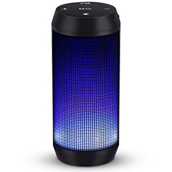 ELEHOT Altavoz Bluetooth Portatil con Luz de 5 Modos Recargable USB Altavoces Bluetooth con Radio FM Inalambricos Potentes apoya TF Card/Memoria USB de 32G Altavoz Portatil Estereo