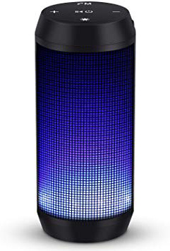 ELEHOT Altavoz Bluetooth Portatil con Luz de 5 Modos Recargable USB Altavoces Bluetooth Potentes apoya TF Card/Memoria USB de 32G Altavoz Portatil Estereo (Grande)