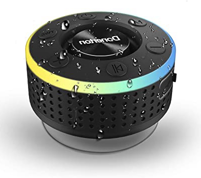Altavoz Bluetooth,IP7 Impermeable Inalámbrico Altavoz Ducha,Altavoz Portatil Bluetooth 5.0 con Potente Ventosa, TWS HD Estéreo Micrófono Integrado, para el Hogar, Aire Libre, Viajes, reunirse