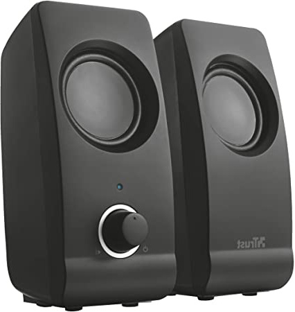 Trust Remo - Set de Altavoces de Ordenador de 16 W (2.0, 3.5 mm), Negro