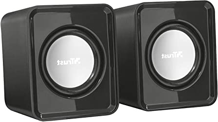 Trust Leto - Set de Altavoces (2.0, 6 W, alimentados por USB), Negro
