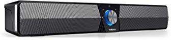 ELEGIANT Altavoz PC, Barra de Sonido Bluetooth 5.0 USB 20W Sobremesa Portátil con Cable e Inalámbrico con Sonido Estéreo Bass, Tarjeta TF Puerto USB para PC, Ordenador portátil, TV, Teléfono Móvil